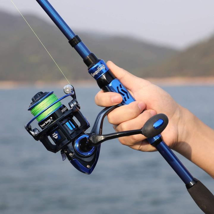 Immagine prodotto Sougayilang Canna da pesca telescopica blu 2.7M 8.9fit (Telescopio, 270 cm)