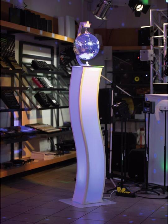 Produktbild Eurolite 2x Stage Stand 150cm geschwungen inkl. Cover und Tasche, weiss