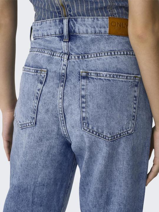 Produktbild Only Weiter Beinschnitt Hohe Taille Offener Saum Jeans Weit geschnitten jeans (W29/L32)