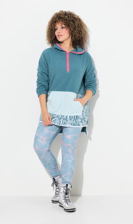 Produktbild Ulla Popken Fleece-Hoodie, Kängurutasche, Kapuze, Langarm (46, 48)