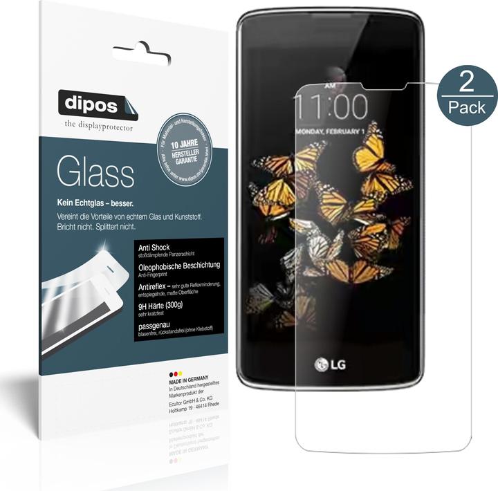 Brotect Pellicola Protettiva Per LG K8 2017 (2 Pezzi) – Trasparente Anti-Impronte E Anti-Graffio – Made In Germany - 3