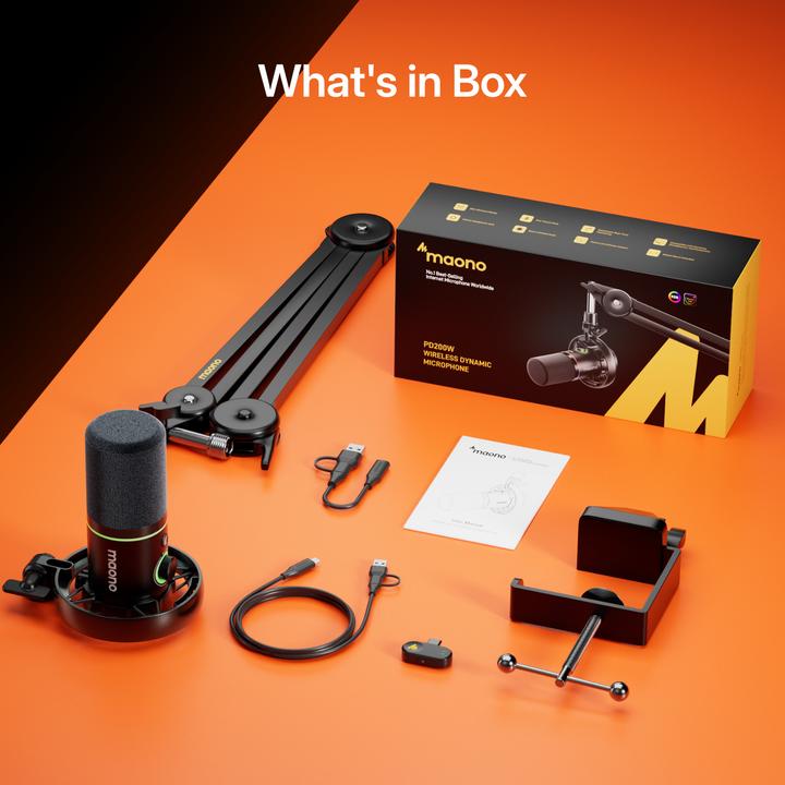 Actual product image Maono Mikrofon PD200WS Schwarz