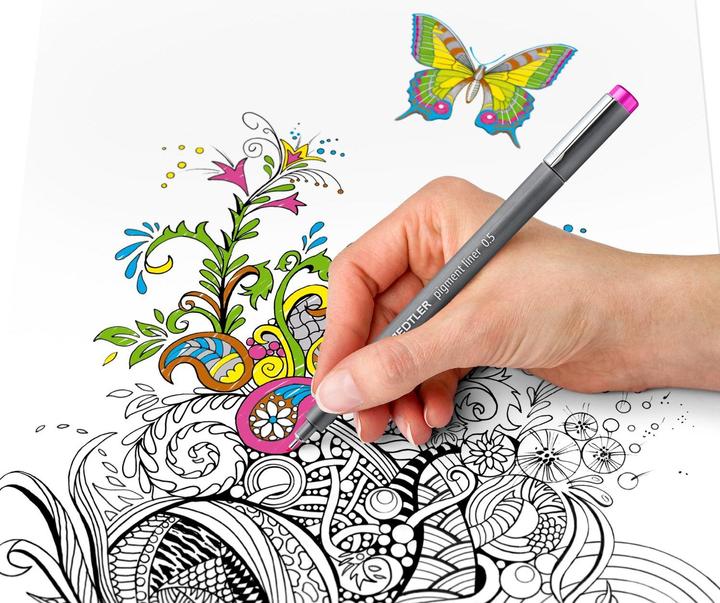 Actual product image Staedtler Pack 10 Fineliners 0 5 Colour (10x)