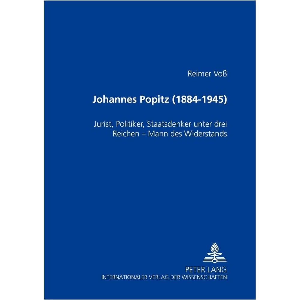 Johannes Popitz (1884-1945), Fachbücher von Katharina Voss