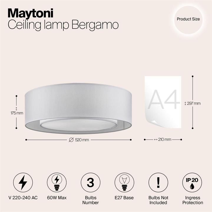 Actual product image Maytoni Bergamo (E27)