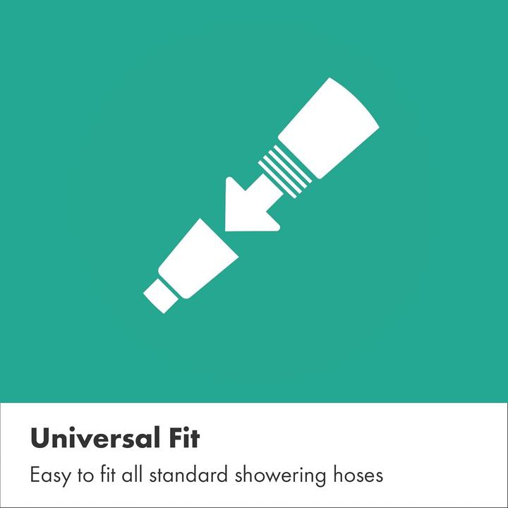 Actual product image hansgrohe Water-Saving Shower Head with Anti-Limescale, Three Jets and Easy-Clean Function (3 Beam types, 5.70 l/min)