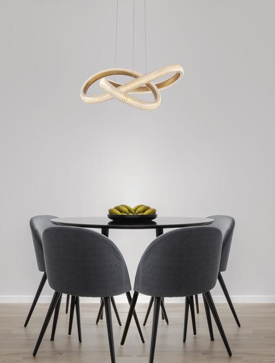 Immagine prodotto Nova Luce MEDORA Lampada a sospensione LED in ottone 41,5W bianco caldo 120x52,5cm dimmerabile 9748155