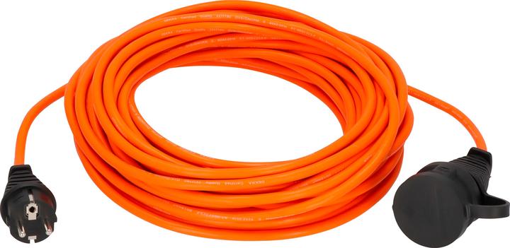 Brennenstuhl 1169940 Strom Verlängerungskabel Orange 20 m Ölbeständig, UV-Best (20 m, CEE 7/3)
