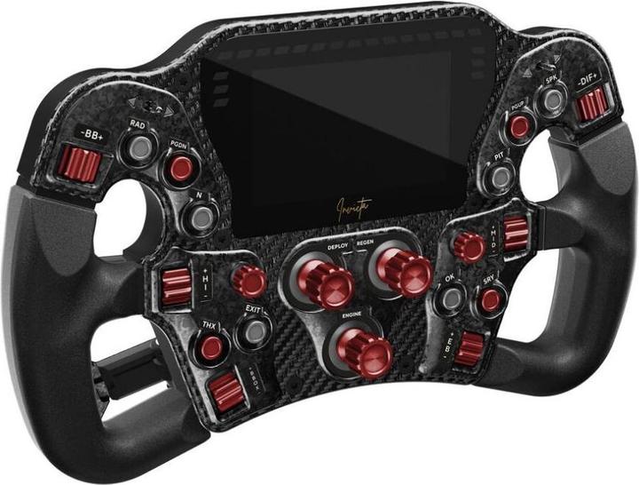 Produktbild Asetek SimSports Invicta Formula Lenkrad, 4,3-Zoll-LCD, USB-C - Red on Black Edition