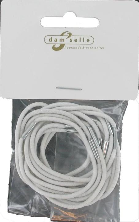 Immagine prodotto Damselle Fasce Elastiche Lunghe per Capelli Bianche (Elastico per capelli)
