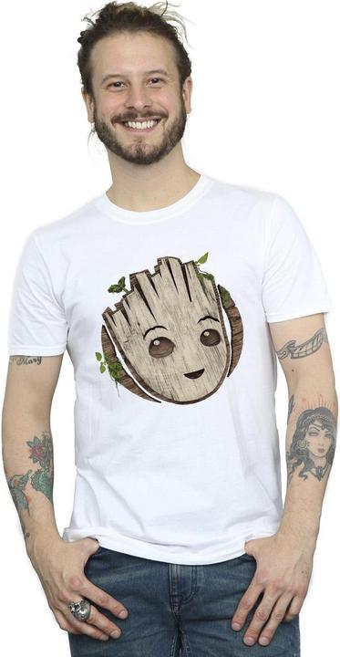 Produktbild I Am Groot Wooden Head TShirt (4XL)