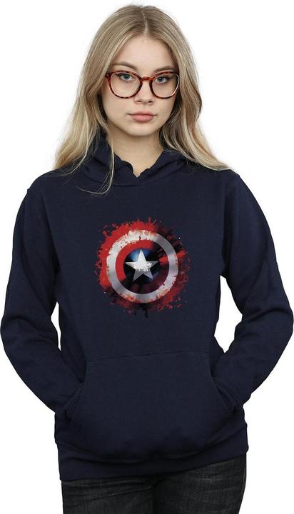 Immagine prodotto Avengers Captain America Art Shield Felpa con Cappuccio Donna (L)
