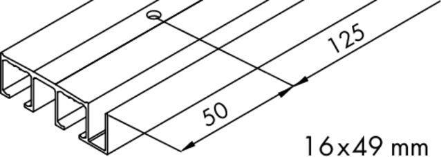 Produktbild HAWA Doppellaufschienen