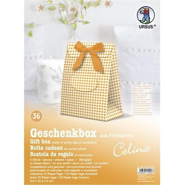 Thumbnail - Ursus, Geschenkverpackung, Geschenkbox Celina 9,5x12,5x5cm VE=5 Stück Motiv: 36 (Geschenkbox, 5 x)