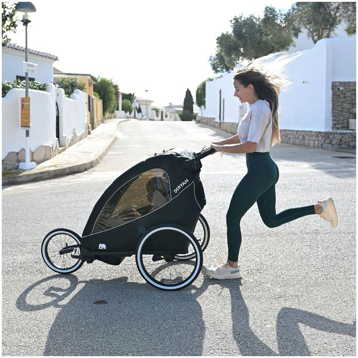 Produktbild Deryan 3in1 Fahrradanhänger für 2 Kinder