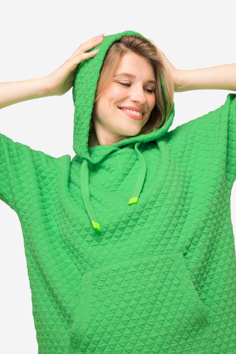 Immagine prodotto Laurasøn Gilet di felpa con jacquard a nido d'ape, tasca a marsupio e OEKO-TEX (L)