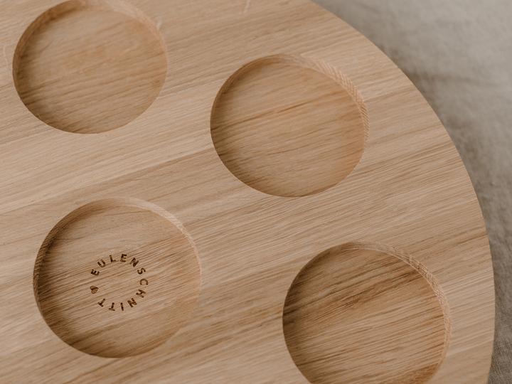 Produktbild Eulenschnitt Kerzenbrett 32 cm aus Eiche von