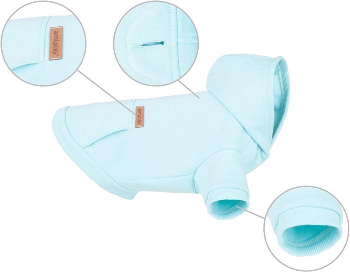 Immagine prodotto amiplay Felpa Con Cappuccio Cane Maltese Texas 35cm Blu (0.41 l)