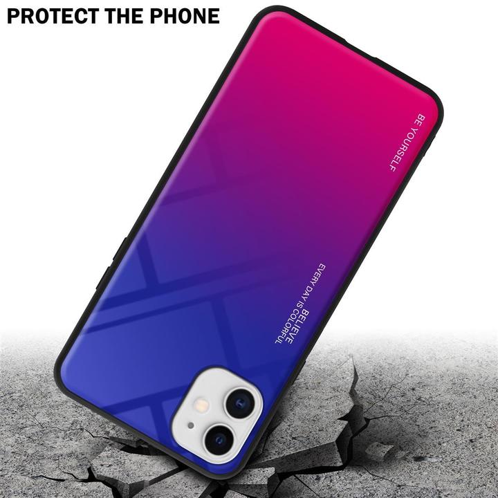 Produktbild Cadorabo TPU 2 Farben Glas Cover (Apple iPhone 11)