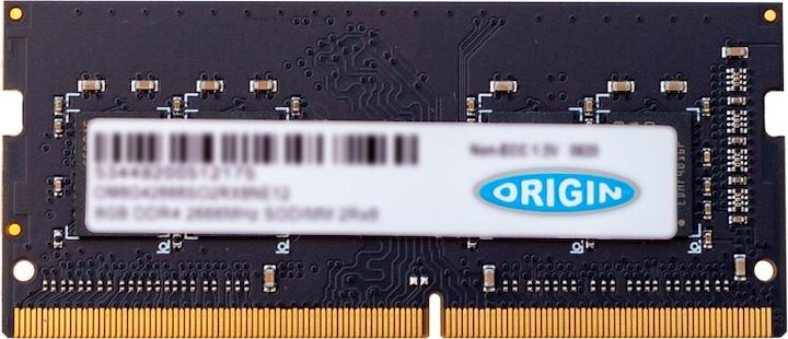 Produktbild Origin Storage ORIGIN 32GB DDR4 2666MHZ SODIMM 2RX8 NON-ECC 1.2V (1 x 32GB, 2666 MHz, DDR4-RAM, DIMM)