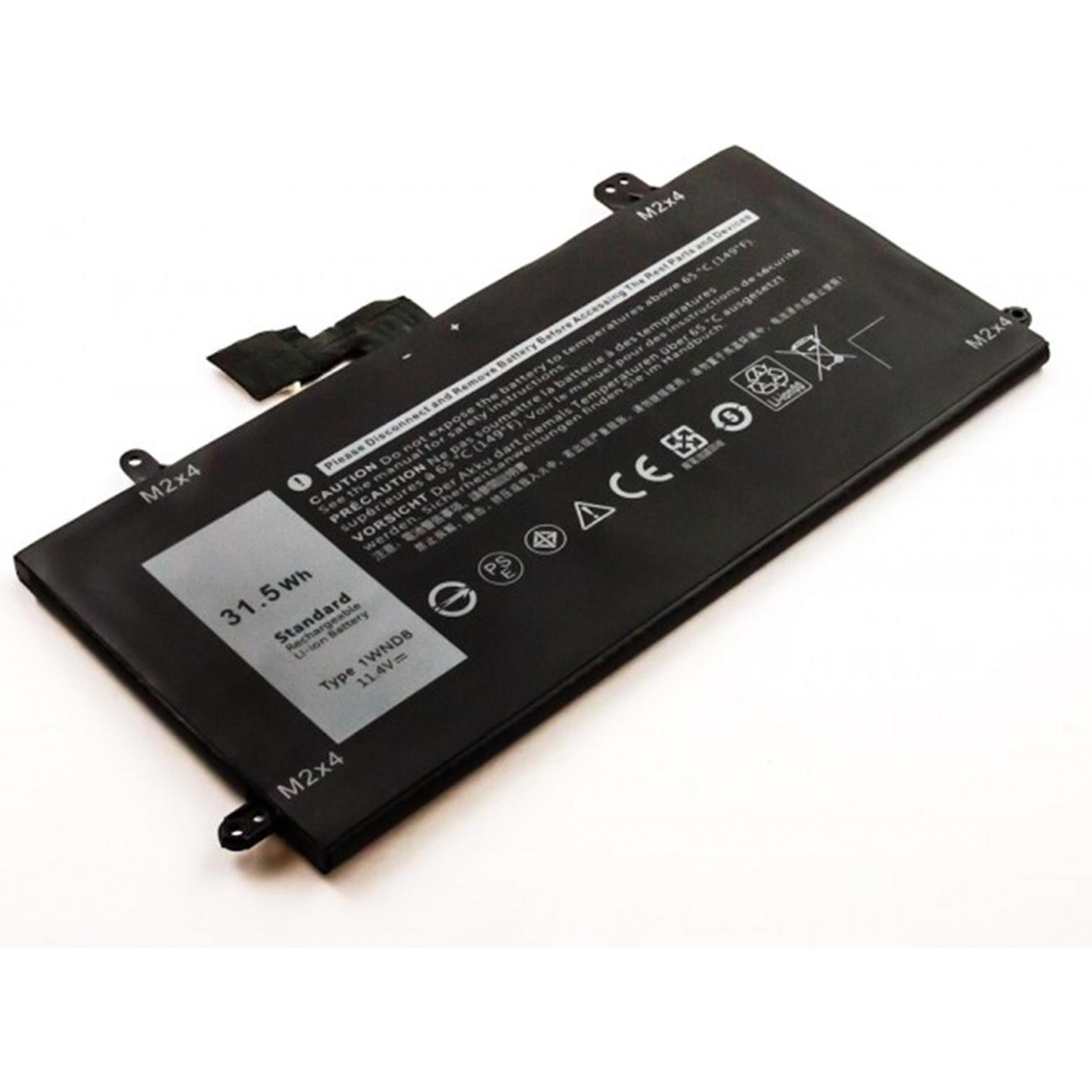 AGI Akku kompatibel mit Dell JT90P (1 Zellen, 2550 mAh), Notebook Akku, Schwarz