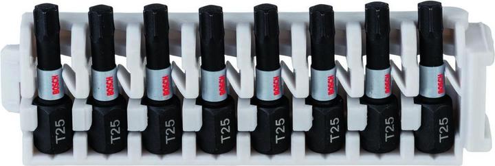 Actual product image Bosch Zubehör PRO Torx Impact Bit, T25, 25 mm, 8 pcs. (Hexagon socket TX M25)