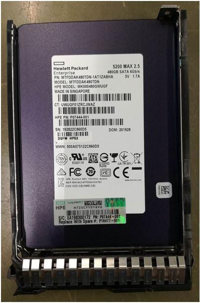 Produktbild HPE Drv SSD 480gb Sff Sata Sc Mu (480 GB, 2.5")