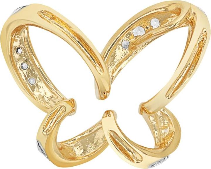 Immagine prodotto Amor Ciondolo da donna, oro 375, zirconi sintetici. | Farfalla (9 ct, Oro 375)