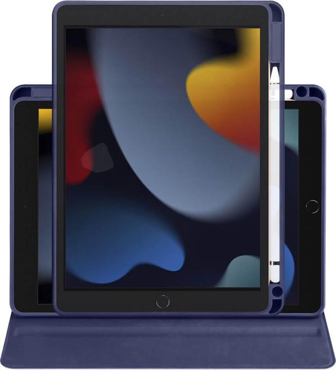 Produktbild Cover-Discount iPad 10.2 - 360-Grad Hülle dunkelblau (Apple iPad 2019 (7. Gen), Apple iPad 2020 (8. Gen), Apple iPad 2021 (9. Gen))