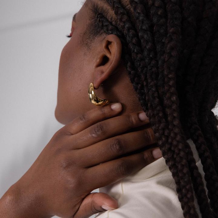 Image du produit Purelei Big Drop Ohrringe gold (Acier inoxydable)