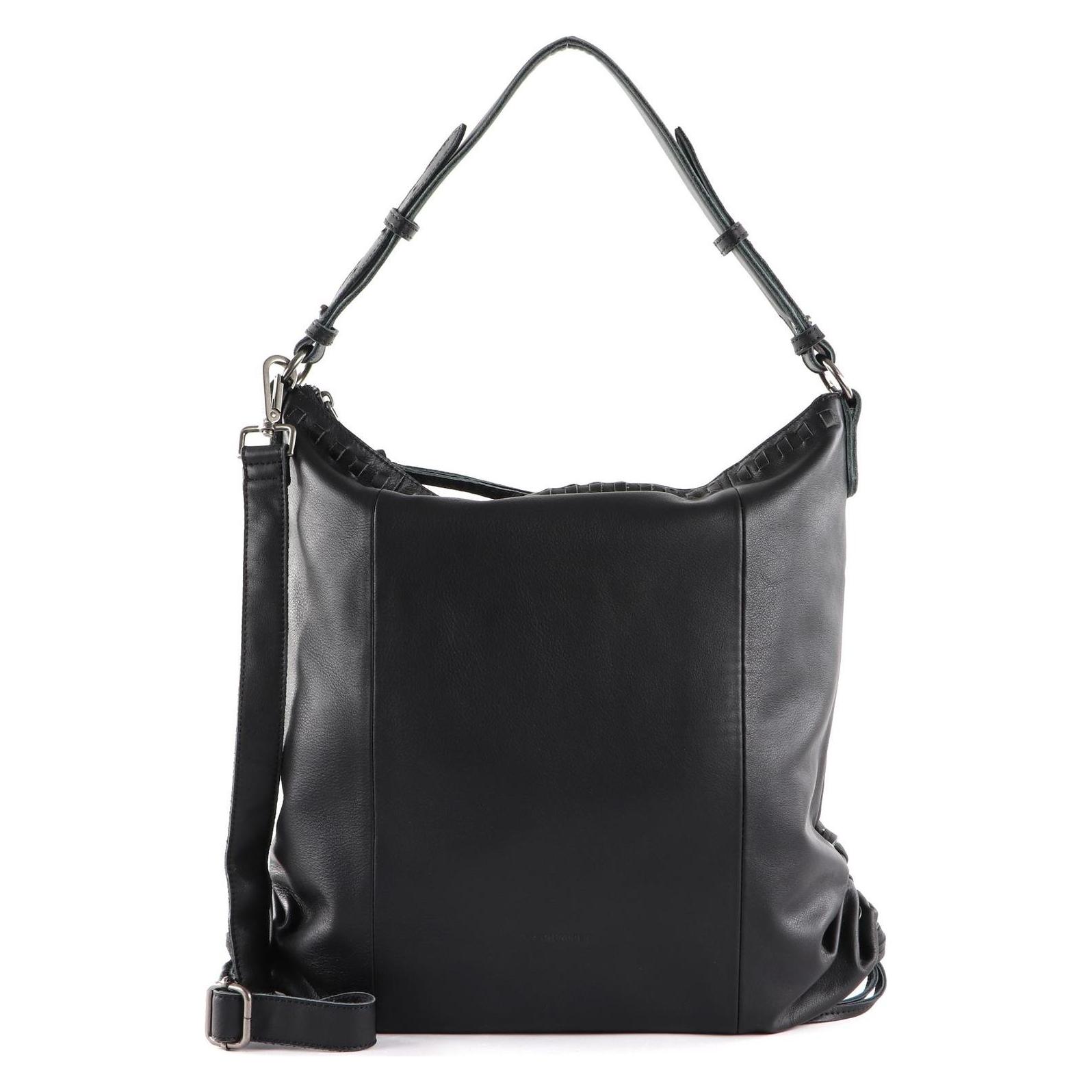 FredsBruder, Damen, Handtasche, Indial Hobo Bag, Schwarz