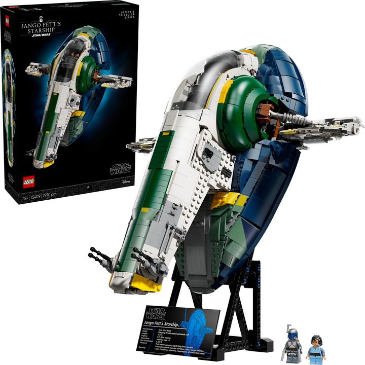 Actual product image LEGO Jango Fett's Firespray-class starship (75409, LEGO Star Wars)
