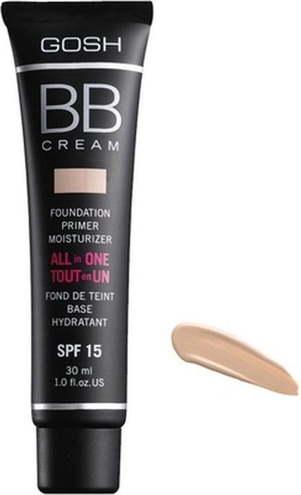 Actual product image Gosh BB CREAM foundation primer moisturizer #02-beige 30 ml (02 Beige)