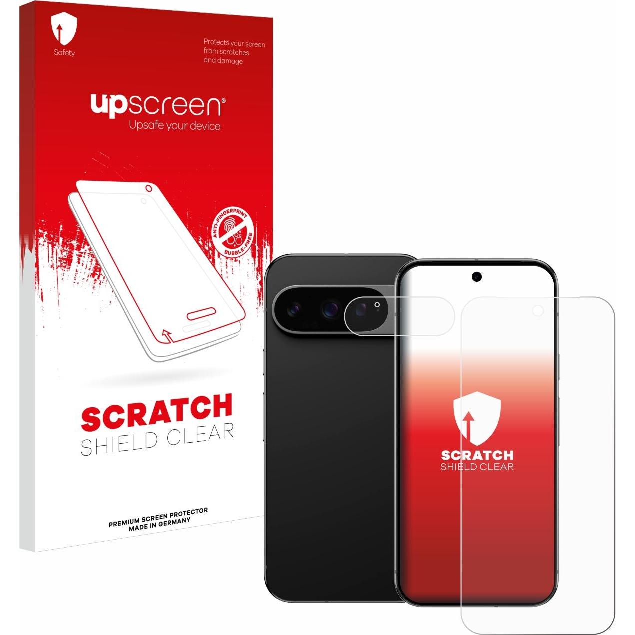 upscreen Schutzfolie Displayschutz Displayschutzfolie Folie Klar Transparent (1 Stück, Google Pixel 9 Pro XL), Smartphon...