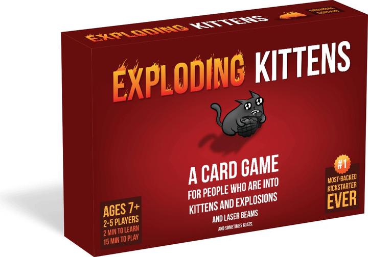 Immagine prodotto Asmodée Exploding Kittens (Tedesco, 2 - 5 Giocatori)