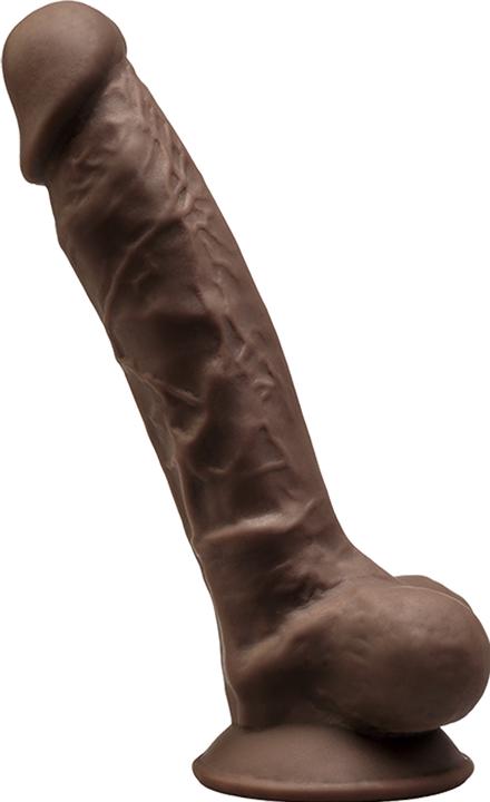 Actual product image Silexd MODEL 1 â€“ 7â€ BROWN 220284 FALLO REALISTICO NON VIBRANTE IN SILICONE TERMO REATTIVO 15 CM