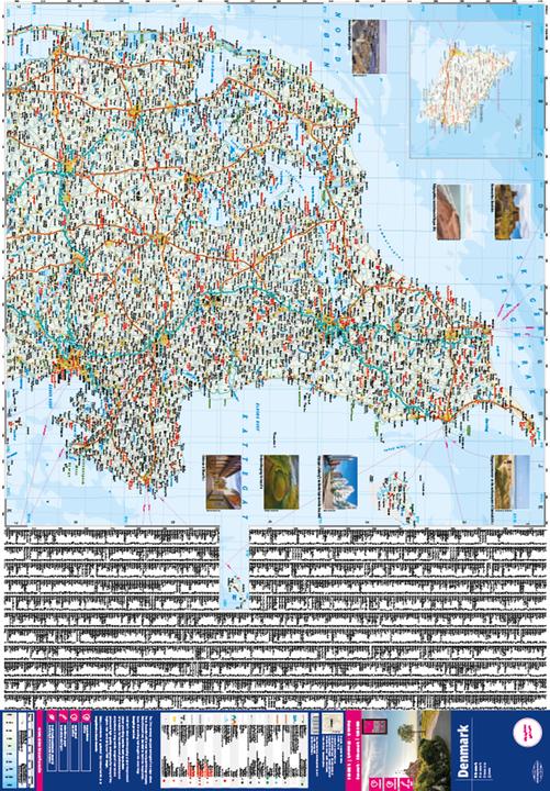 Immagine prodotto Mappa della Danimarca (1:300.000)