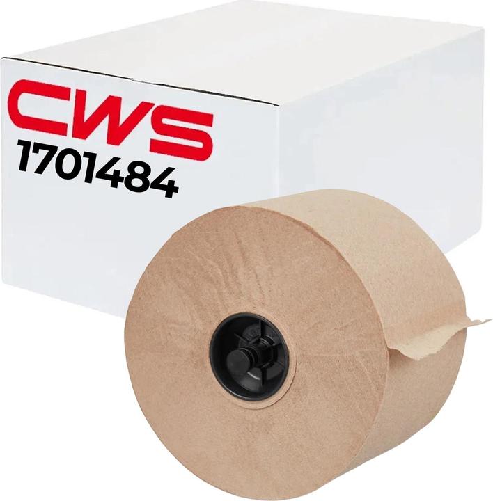 CWS PureLine Toilettenpapier 2-lagig, Recycling, 36 Rollen, Braun (36 Stk.)