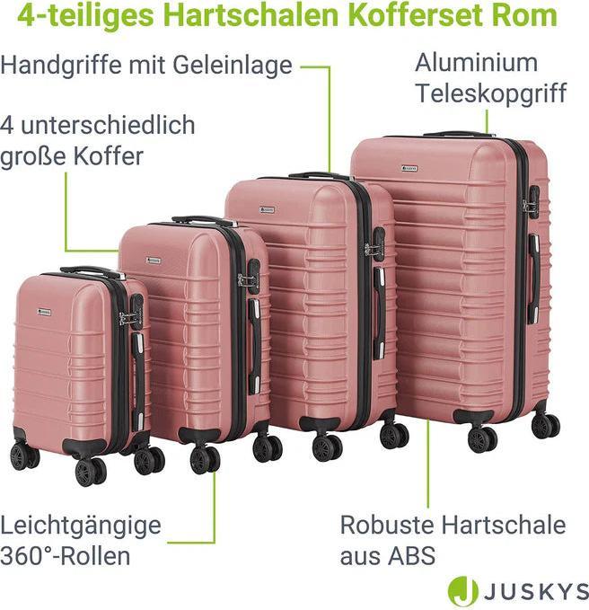 Immagine prodotto Juskys Set di valigie rigide Roma (120 l)