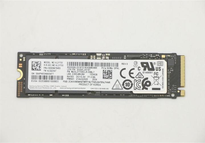 Produktbild Lenovo SSD M.2 2280PCIe NVMe (1000 GB, M.2 2280)