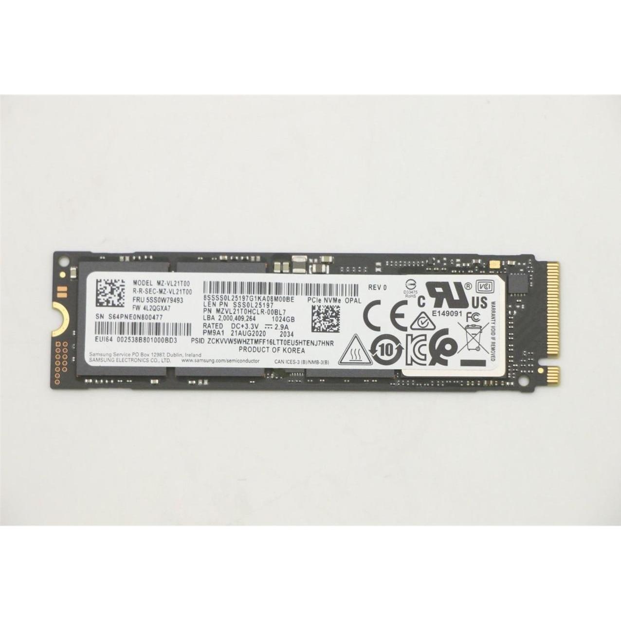 Lenovo SSD M.2 2280PCIe NVMe (1000 GB, M.2 2280), SSD