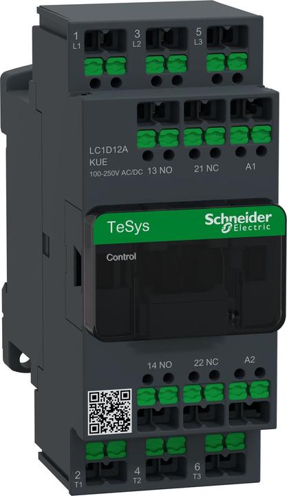 Actual product image Schneider Electric Schütz 3P 12A Ac3 100-250V