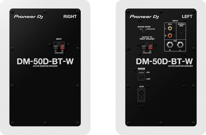Actual product image Pioneer DJ DM-50D-BT-W (1 pair, 25 W)