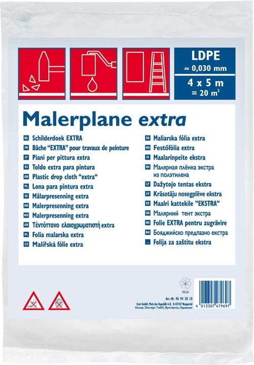 Produktbild Color Expert Abdeckplane gefaltet 4x5m, gefaltet (0.22 m, 220 mm)