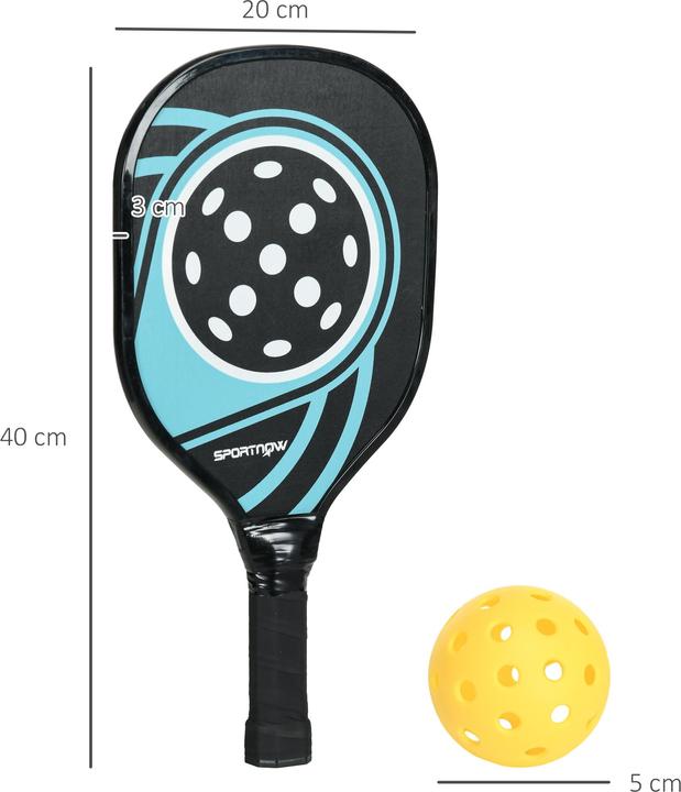 Produktbild SportNow Pickleball-Set mit 4 Schlägern und 4 Bällen