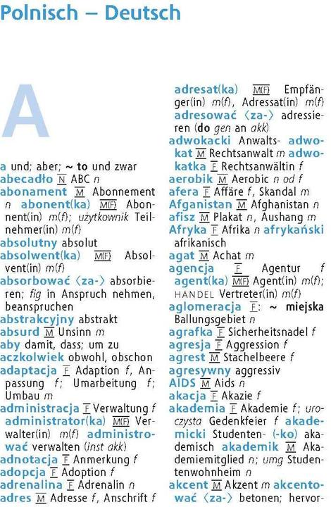 Nährwerte und Zutaten Langenscheidt Universal-Wörterbuch Polnisch (Deutsch, Polnisch, 2024)