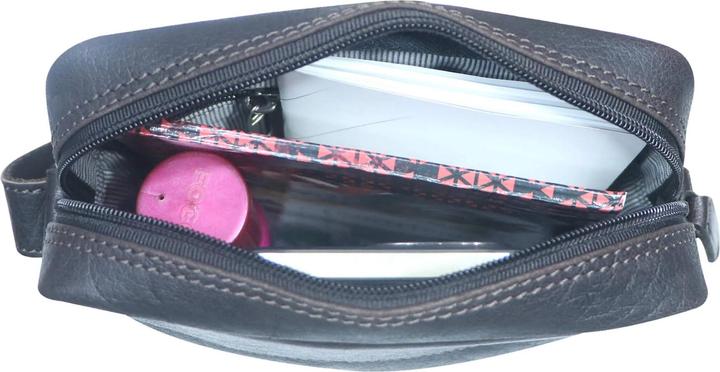 Actual product image Greenwood Herrentasche Echtleder 10 Zoll Sam Vintage Look Braun No.18