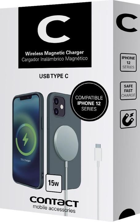 Image du produit Contact Chargeur sans fil Compatible avec Apple (15 W)