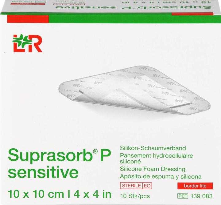 Actual product image Suprasorb P sensitive border lite 10x10cm (10 x)