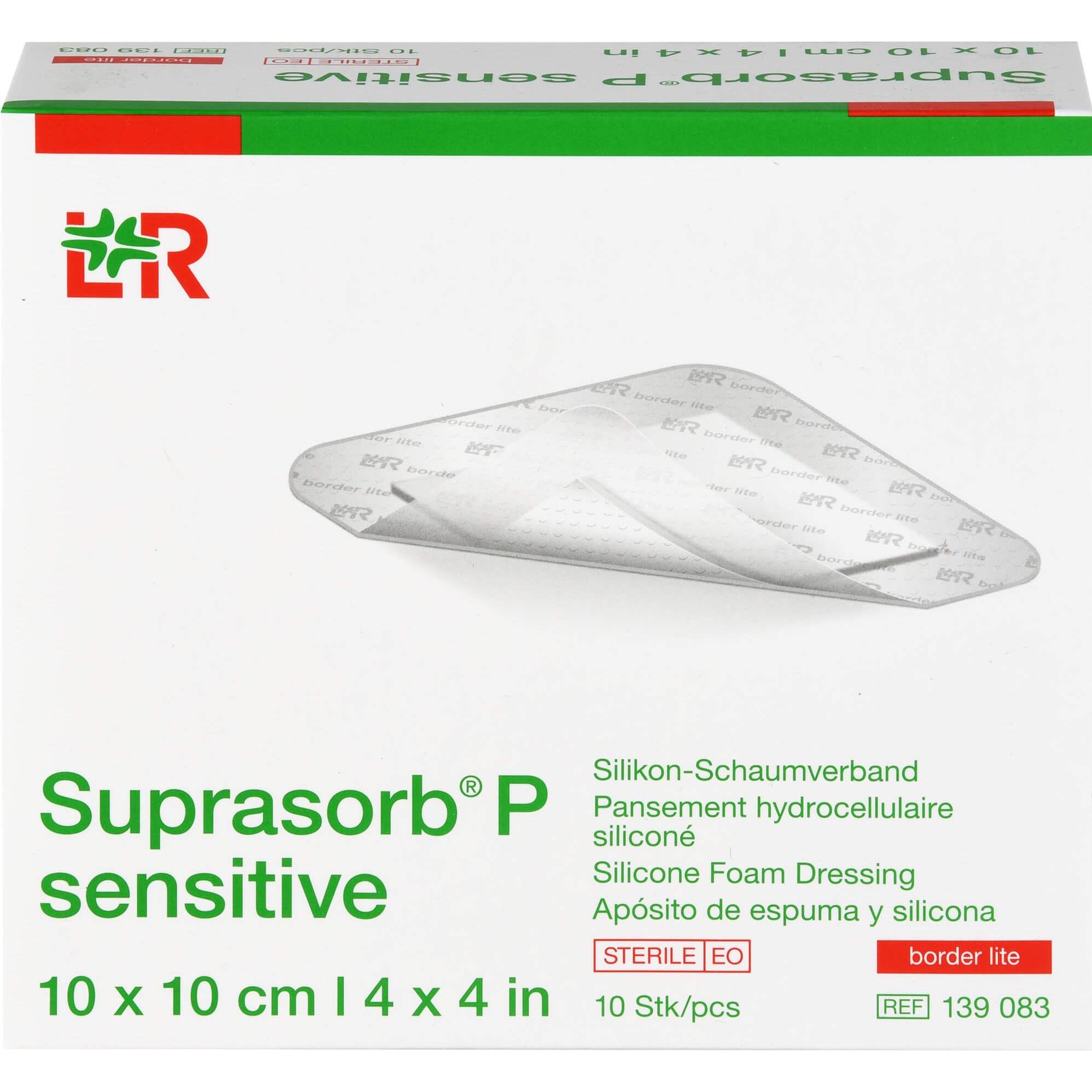 Thumbnail - Suprasorb, Pflaster, P sensitive border lite 10x10cm (10 x)